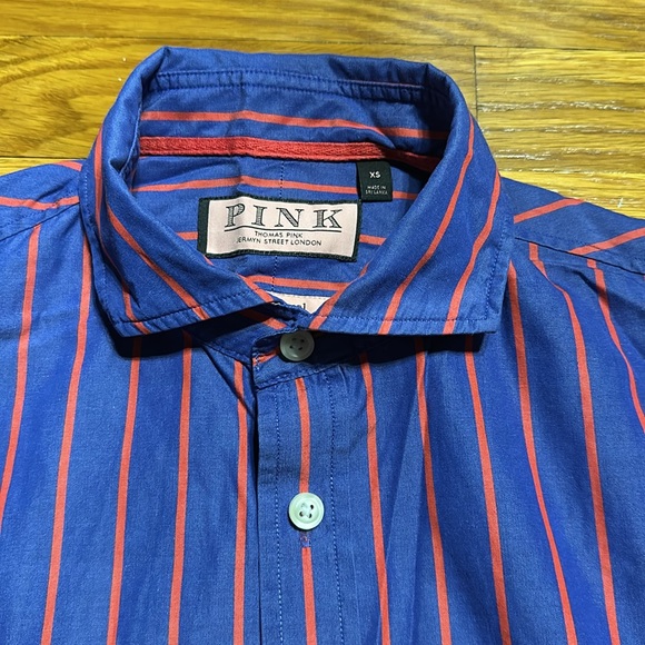 Thomas Pink - Men’s Button Down Slim Casual Shirt - Size XS - Picture 3 of 13